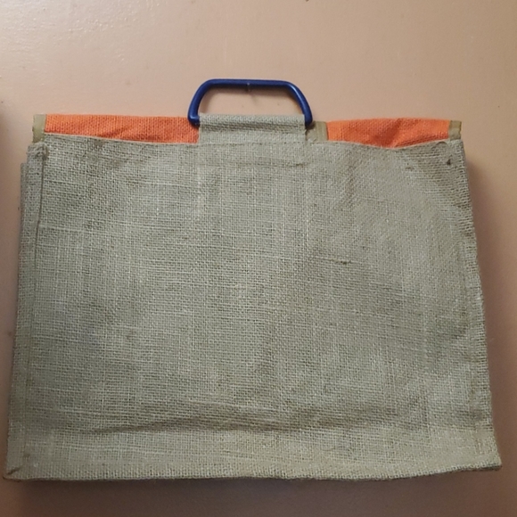 Indian Origin Shoulder Bag. Color: Orange. - Picture 5 of 5